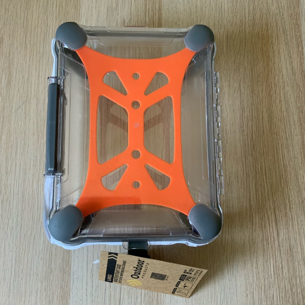 Outdoor Clear and Orange Storage Box